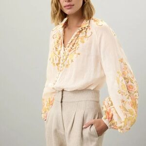 Noaea Blouse- Cream and Gold
